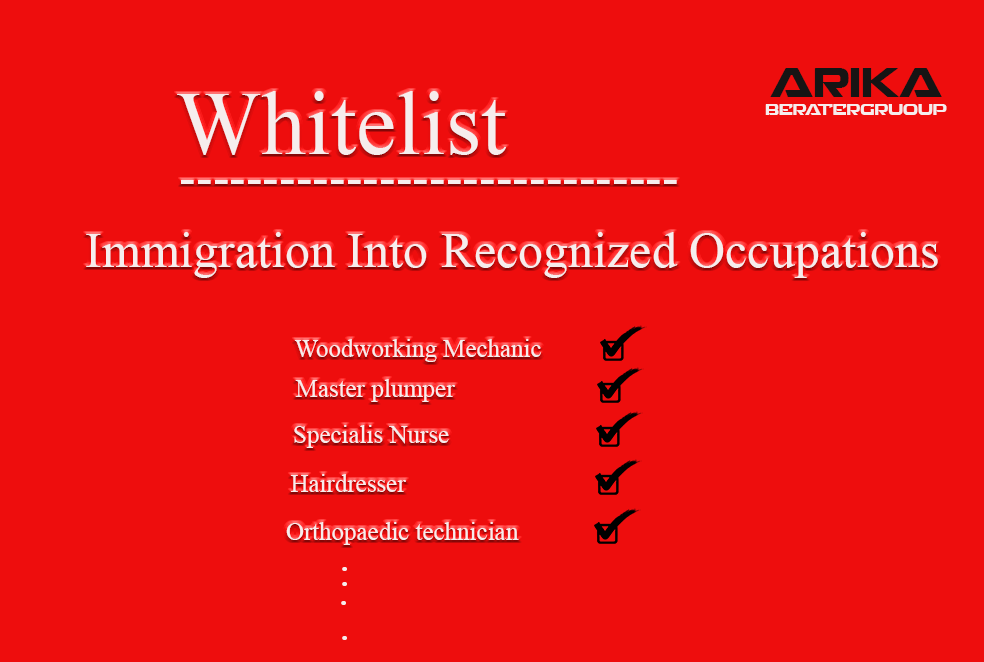 لیست سفید مشاغل مورد نیاز آلمان یا white list